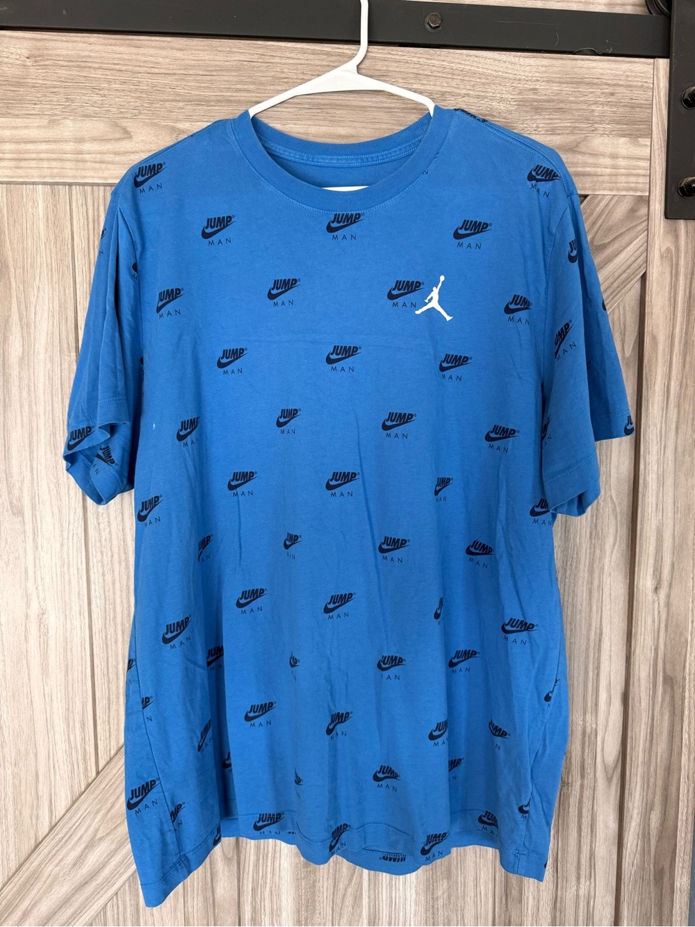 Jordan Jumpman Blue Allover Logo Men's T-Shirt